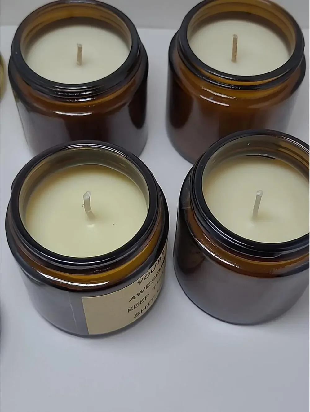 (4) Inspirational Candle Awesome Candle Appreciation Gift for Women Coworkers